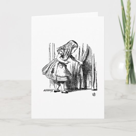 Alice im Wunderland Karte (Vorderseite)
