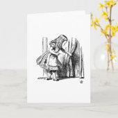 Alice im Wunderland Karte (Gelbe Blume)