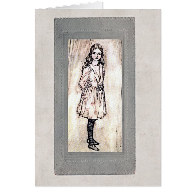 Alice im Wunderland-Karte (Vorne)