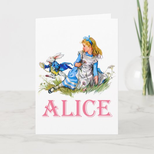 ALICE IM WUNDERLAND KARTE (Vorderseite)