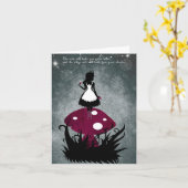 Alice im Wunderland-Karte Karte (Gelbe Blume)