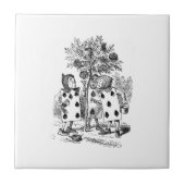 Alice im Wunderland-Karten/Rosen Fliese (Vorderseite)