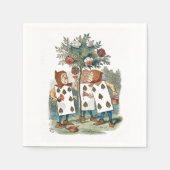 Alice im Wunderland Kartenbauer Serviette (Vorderseite)