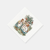 Alice im Wunderland Kartenbauer Serviette (Ecke)
