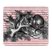 Alice im Wunderland Katze Alice in Wonderland Cat Schneidebrett (Vorderseite)