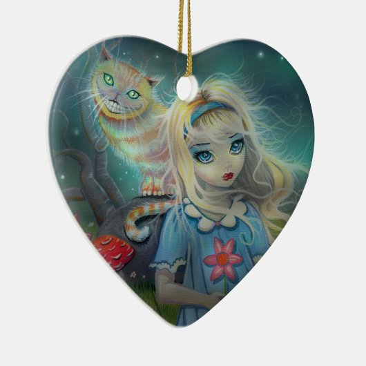 Alice im Wunderland Keramik Ornament (Rechts)