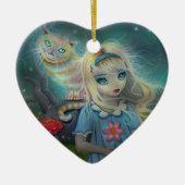 Alice im Wunderland Keramik Ornament (Vorne)