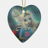 Alice im Wunderland Keramik Ornament (Links)