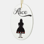 Alice im Wunderland Keramik Ornament (Links)