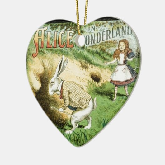 Alice im Wunderland Keramik Ornament (Links)