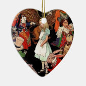 Alice im Wunderland Keramik Ornament (Rechts)