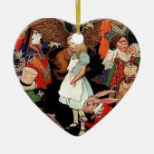 Alice im Wunderland Keramik Ornament (Vorne)