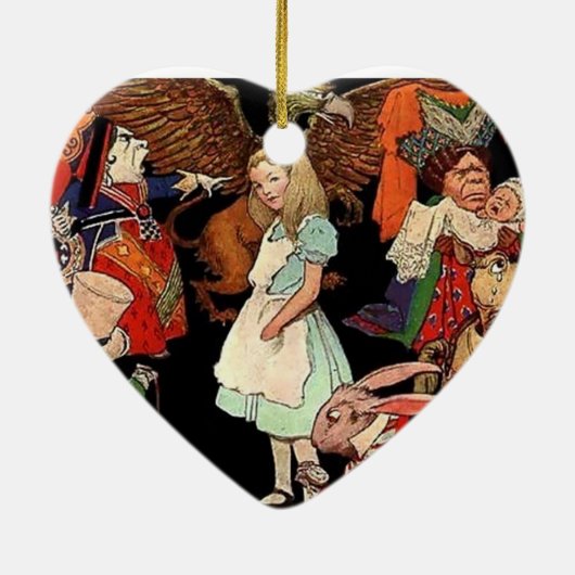 Alice im Wunderland Keramik Ornament (Hinten)