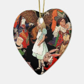 Alice im Wunderland Keramik Ornament (Links)
