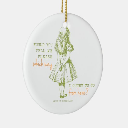 Alice im Wunderland Keramik Ornament (Rechts)