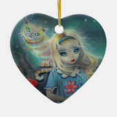 Alice im Wunderland Keramik Ornament (Vorne)