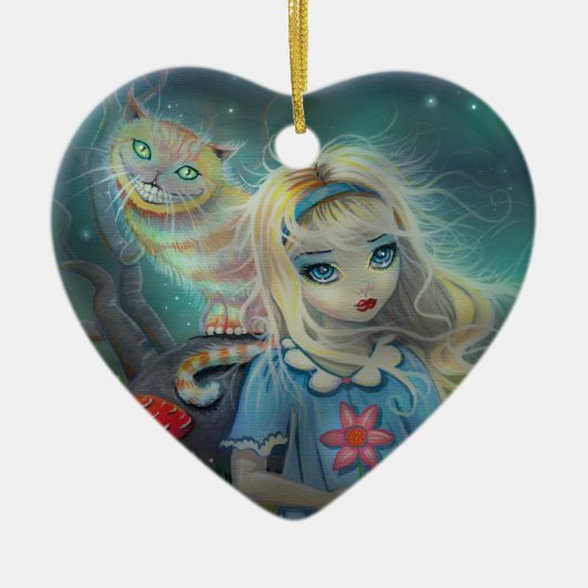 Alice im Wunderland Keramik Ornament (Vorne)