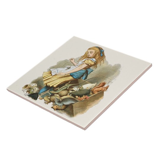 Alice im Wunderland Keramik Tile Fliese (Seite)