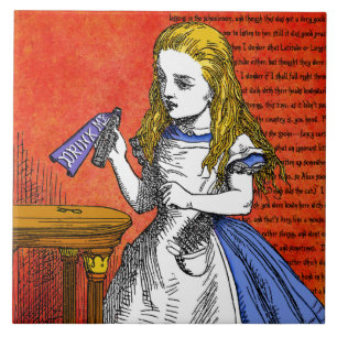 Alice im Wunderland Keramikfliese
