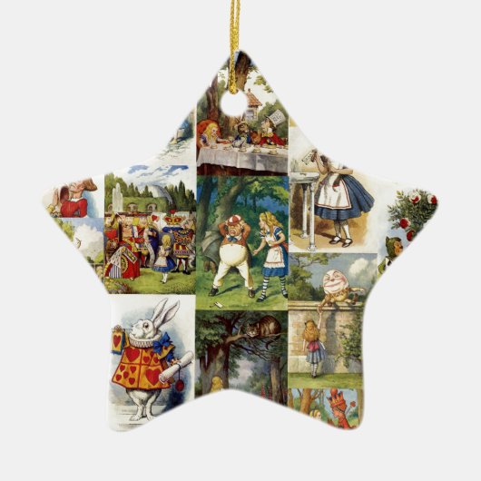 Alice im Wunderland Keramikornament (Vorne)