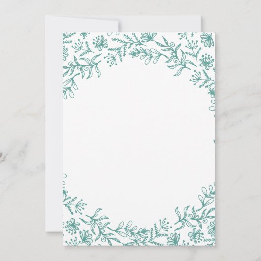 Alice im Wunderland Kinderdusche Einladung (Rückseite)