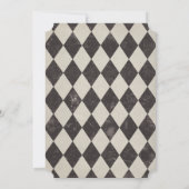 Alice im Wunderland Kinderdusche Einladung (Rückseite)