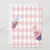 Alice im Wunderland Kinderdusche Einladung (Rückseite)