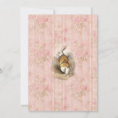 Alice im Wunderland Kinderdusche Einladung (Rückseite)