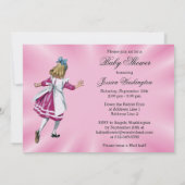 Alice im Wunderland Kinderdusche nicht zu spät Einladung (Rückseite)