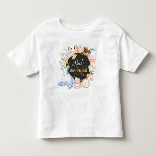 Alice im Wunderland Kindergeburt T - Shirt (Vorderseite)