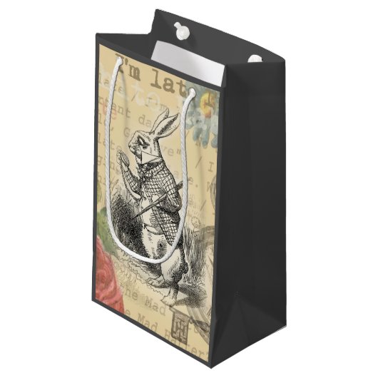 Alice im Wunderland Kleine Geschenktüte (Vorderseite Schrägansicht)