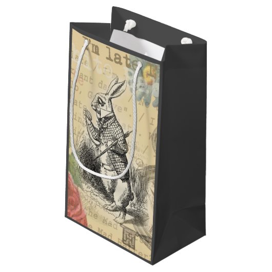 Alice im Wunderland Kleine Geschenktüte (Rückseite Schrägansicht)