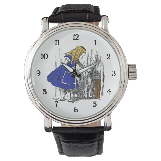 Alice im Wunderland - Kleine Tür Armbanduhr (Vorderseite)