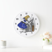 Alice im Wunderland - Kleine Tür Große Wanduhr (Zuhause)