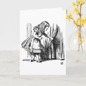 Alice im Wunderland Kleine Tür zu Wonderland Karte (Gelbe Blume)