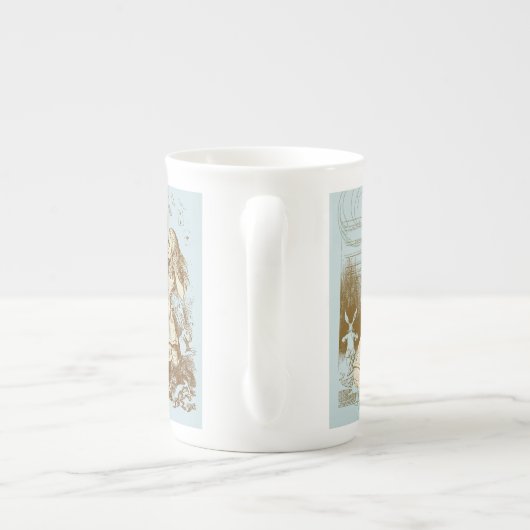 Alice im Wunderland-Knochen-China Porzellantasse (Rückseite)