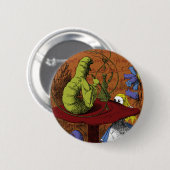 Alice im Wunderland Knopf Button (Vorne & Hinten)