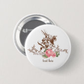 Alice im Wunderland Knopf Button (Vorne & Hinten)