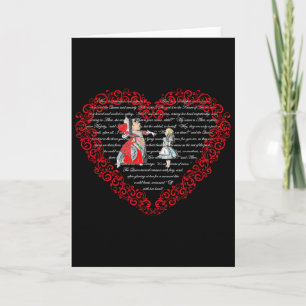 Alice im Wunderland Königin der Herzen Valentinsta Karte