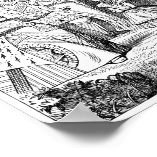 Alice im Wunderland: Königin des Herzens & Erste N Poster (Ecke)