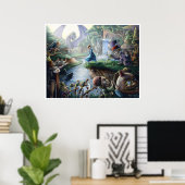Alice im Wunderland: Kontrolliertes Chaos Poster (Heimbüro)