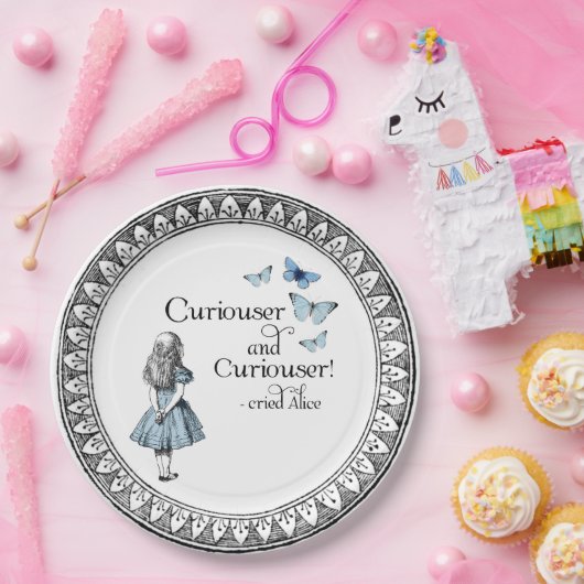 Alice im Wunderland Kuriouser Butterfett Teller (Party)