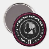 Alice im Wunderland, Kuriouser, Sobriety Medallion Magnet (Vorderseite/Rückseite)