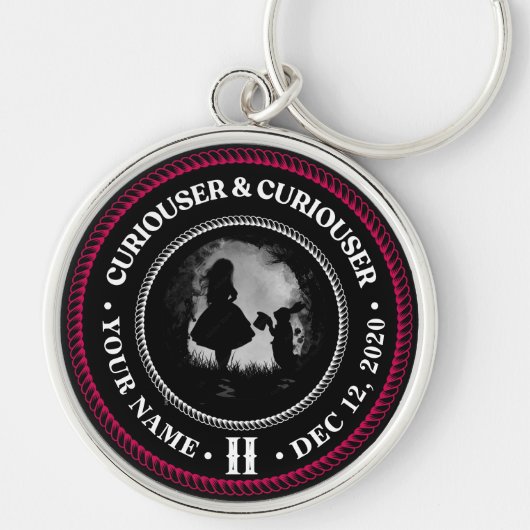 Alice im Wunderland, Kuriouser, Sobriety Medallion Schlüsselanhänger (Vorne)
