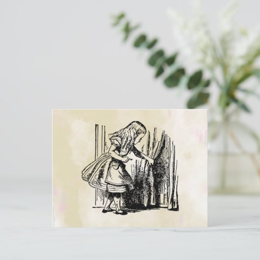 Alice im Wunderland Kuriouser und Kuriouser Postkarte (Stehend Vorderseite)
