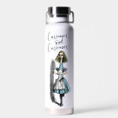 Alice im Wunderland Kuriouser und Kuriouser Trinkflasche (Rückseite)