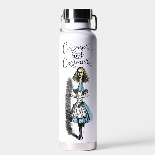 Alice im Wunderland Kuriouser und Kuriouser Trinkflasche (Rückseite)