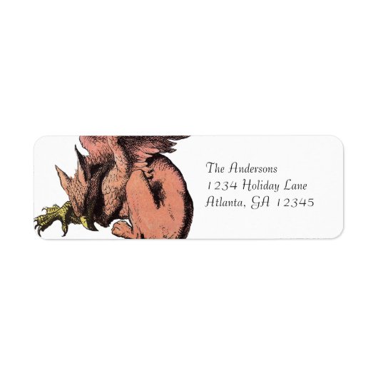 Alice im Wunderland lädt Dragon Rücksendeadresse e (Vorne)