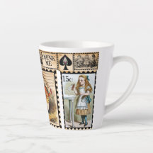 Alice im Wunderland Latte Tasse