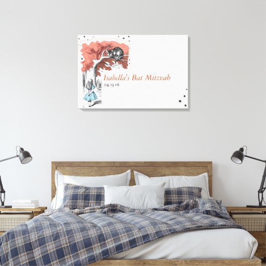 Alice im Wunderland-Leinwand-Vorstand Leinwanddruck (Insitu (Schlafzimmer))